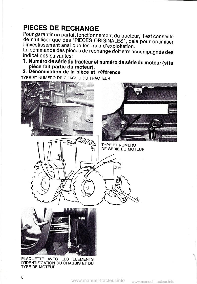 Quatrième page du Livret d'entretien Same ANTARES 100