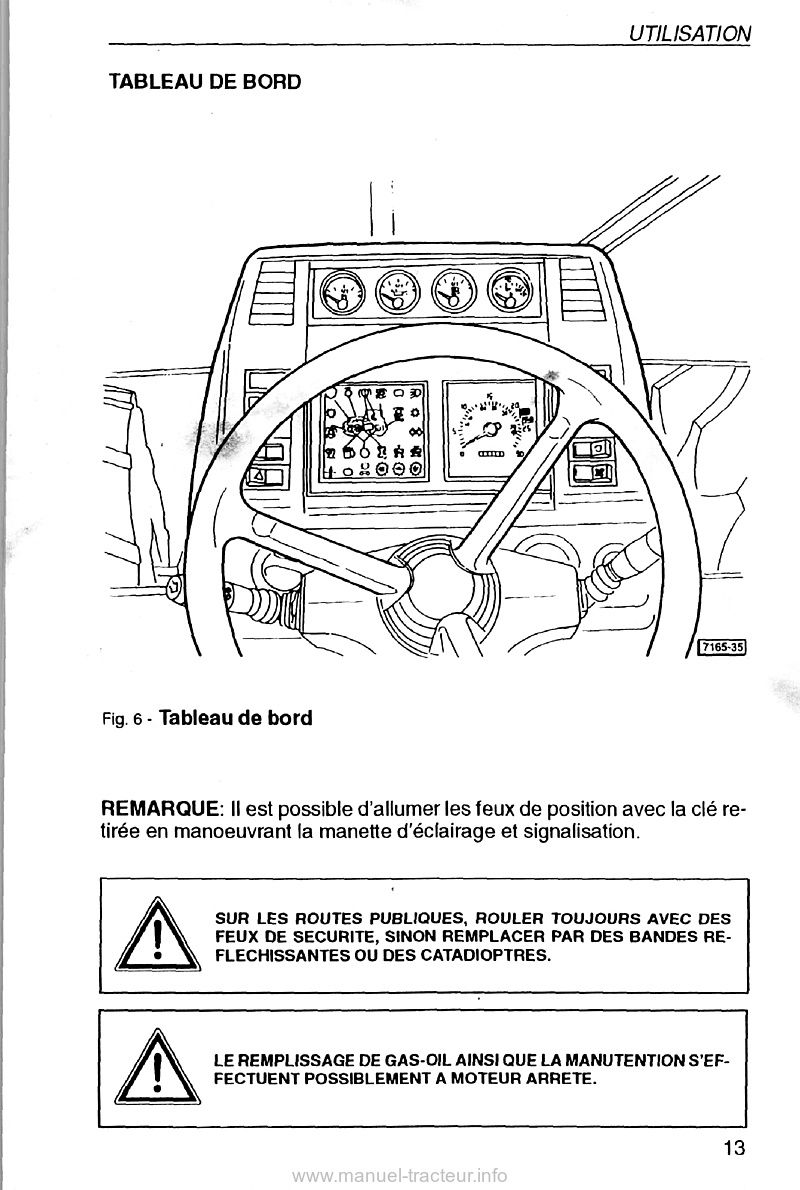 Sixième page du Notice entretien Same ANTARES II 110 130