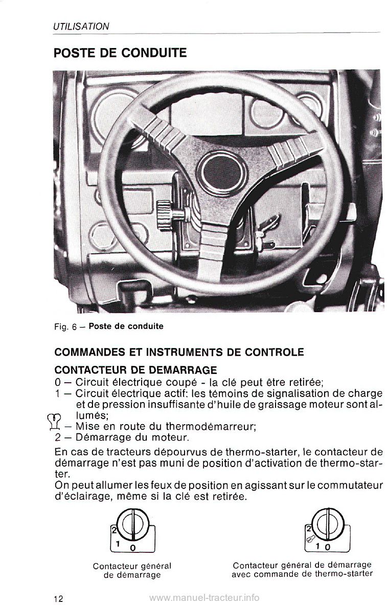 Cinquième page du Livret entretien tracteur Same Aster 60 70