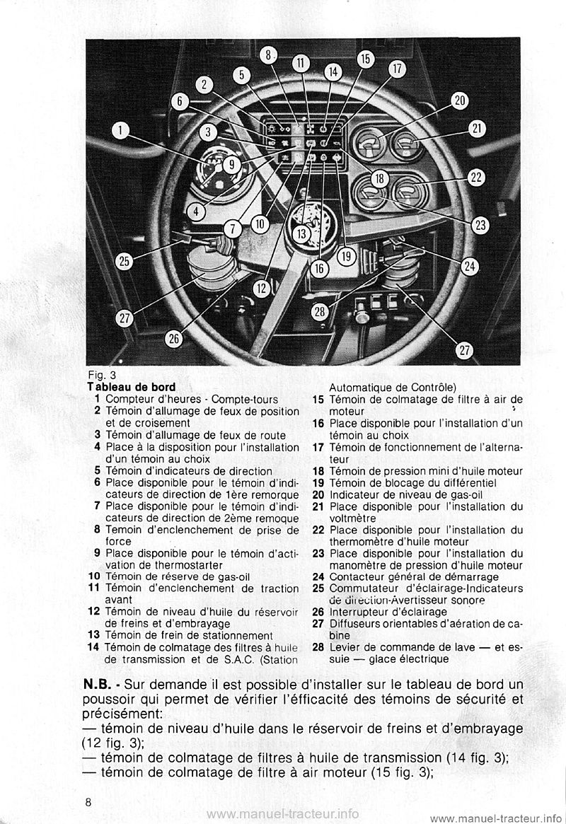 Cinquième page du Livret entretien Same Explorer 55 65