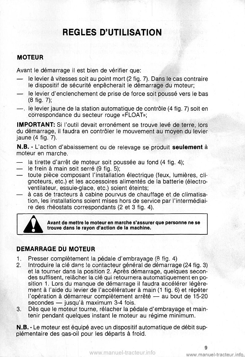 Sixième page du Livret entretien Same Explorer 55 65