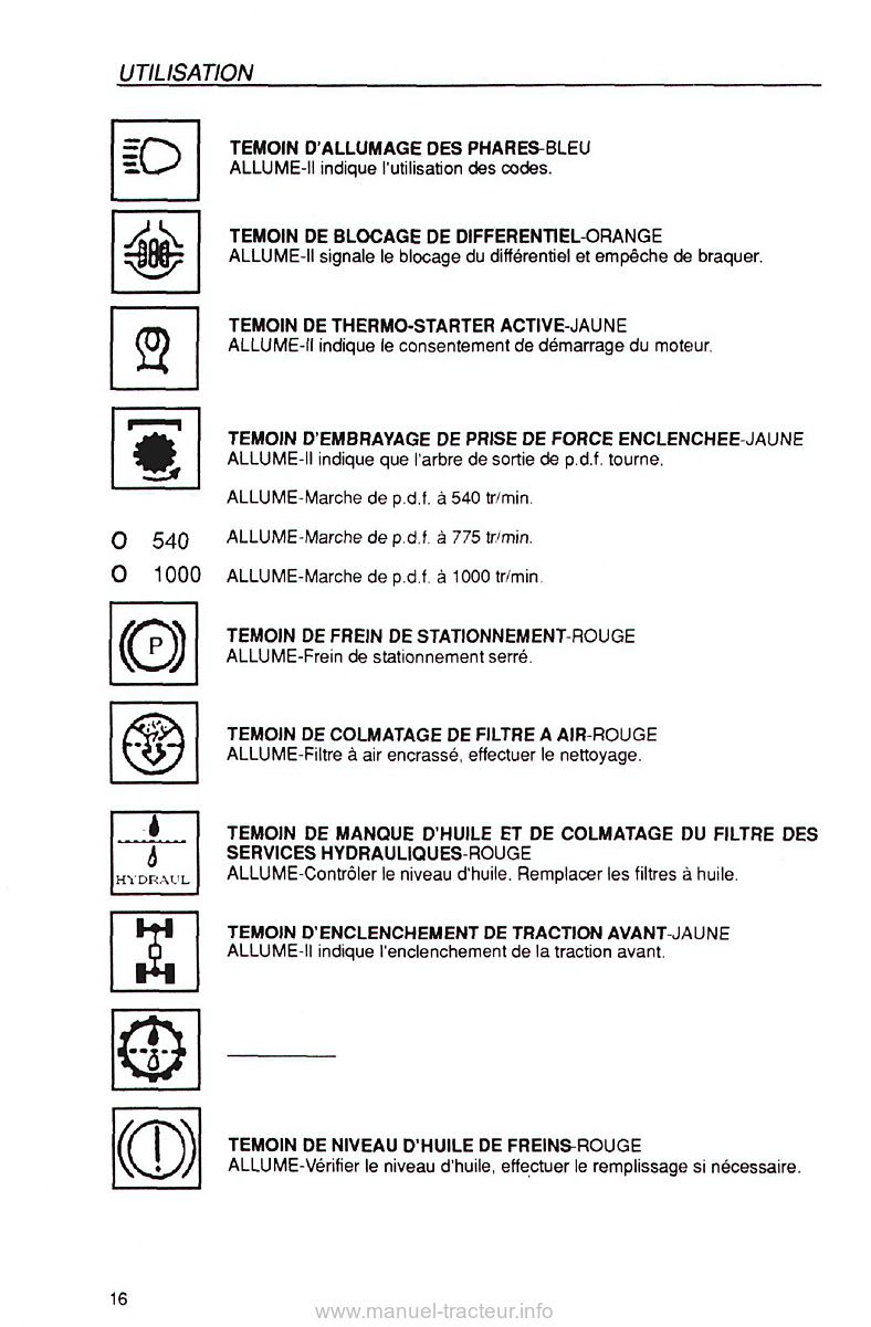 Sixième page du Livret entretien Same Frutteto 60II 75II 