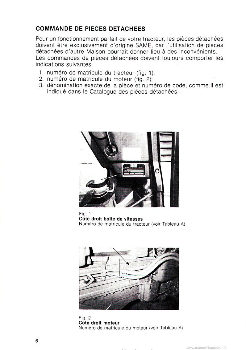 Quatrième page du Notice entretien Same Laser 90 100