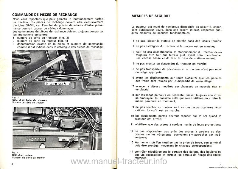 Cinquième page du Notice entretien SAME Taurus 60