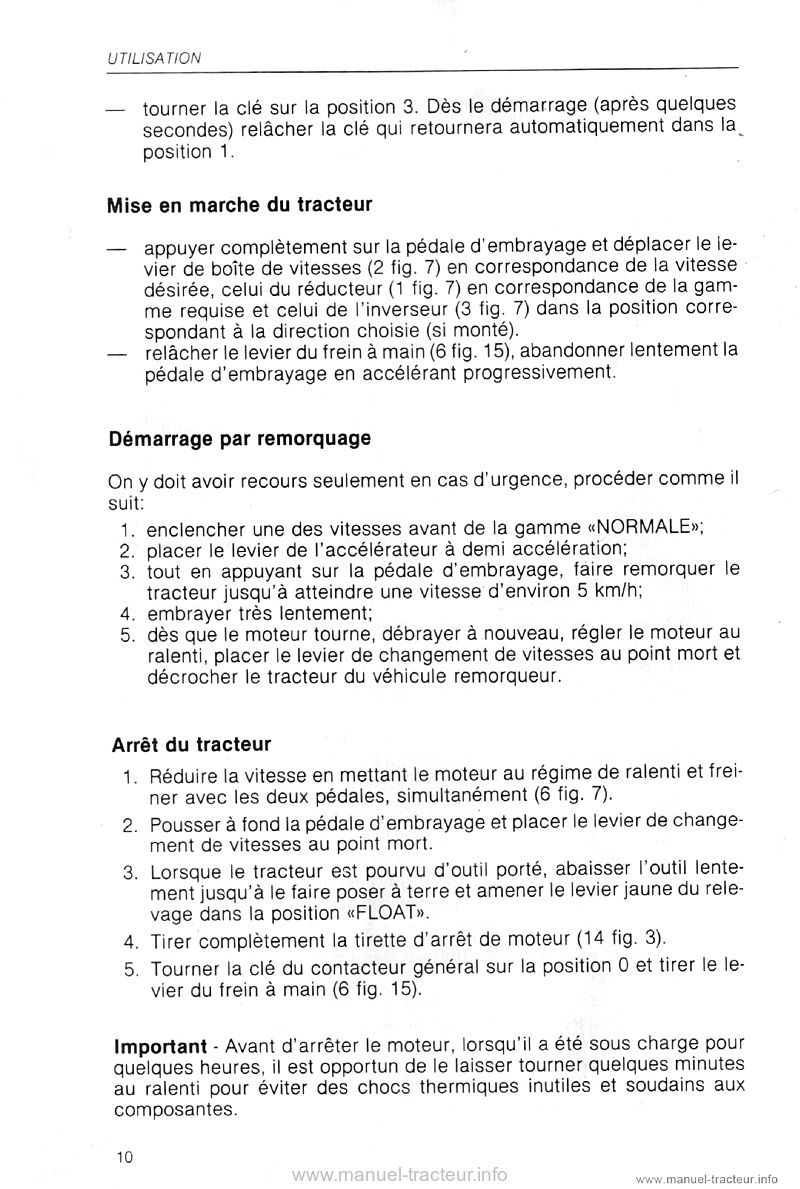 Cinquième page du Livret entretien SAME Laser 110 130 150