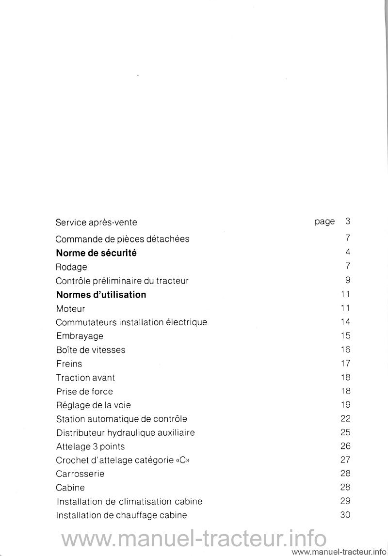 Cinquième page du Livret entretien SAME Mercury 85 export