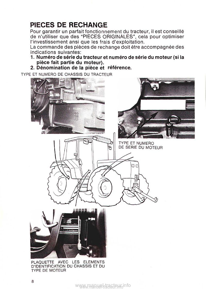 Troisième page du Livret entretien Same Explorer 60II 70II 80II 90II Turbo