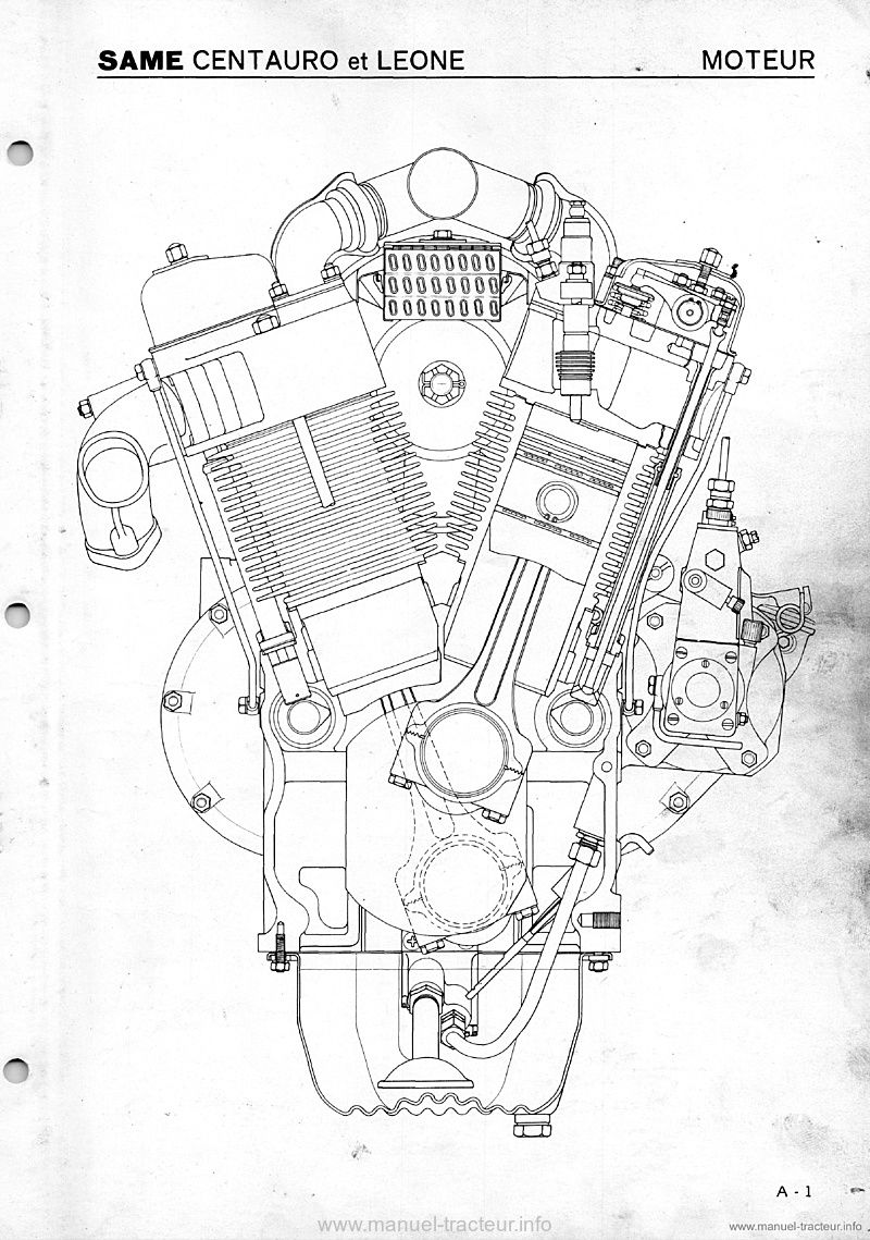 Deuxième page du Manuel réparation Same Centauro Leone