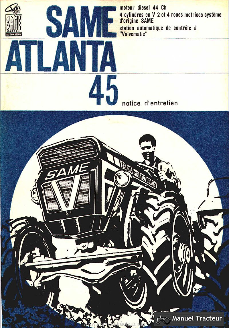 Première page du Notice entretien Same Atlanta 45