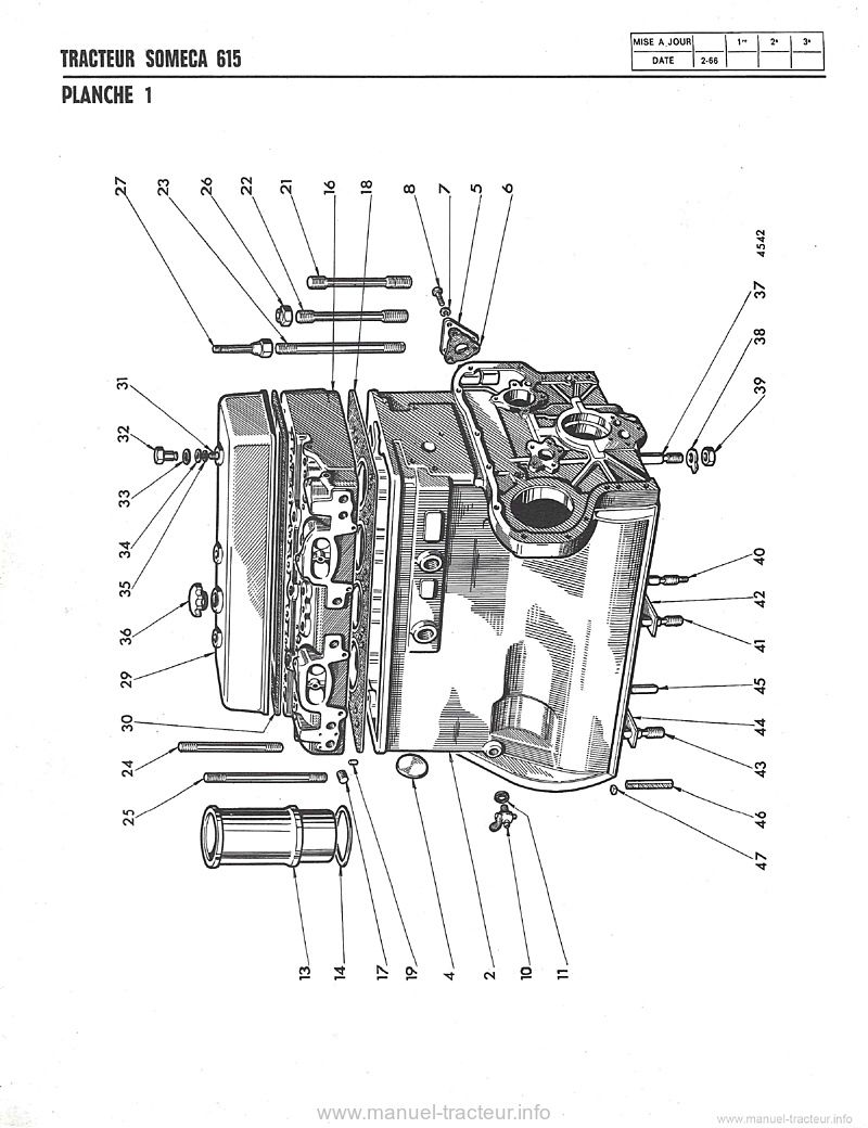 Sixième page du Catalogue pièces de rechange Someca Fiat 615