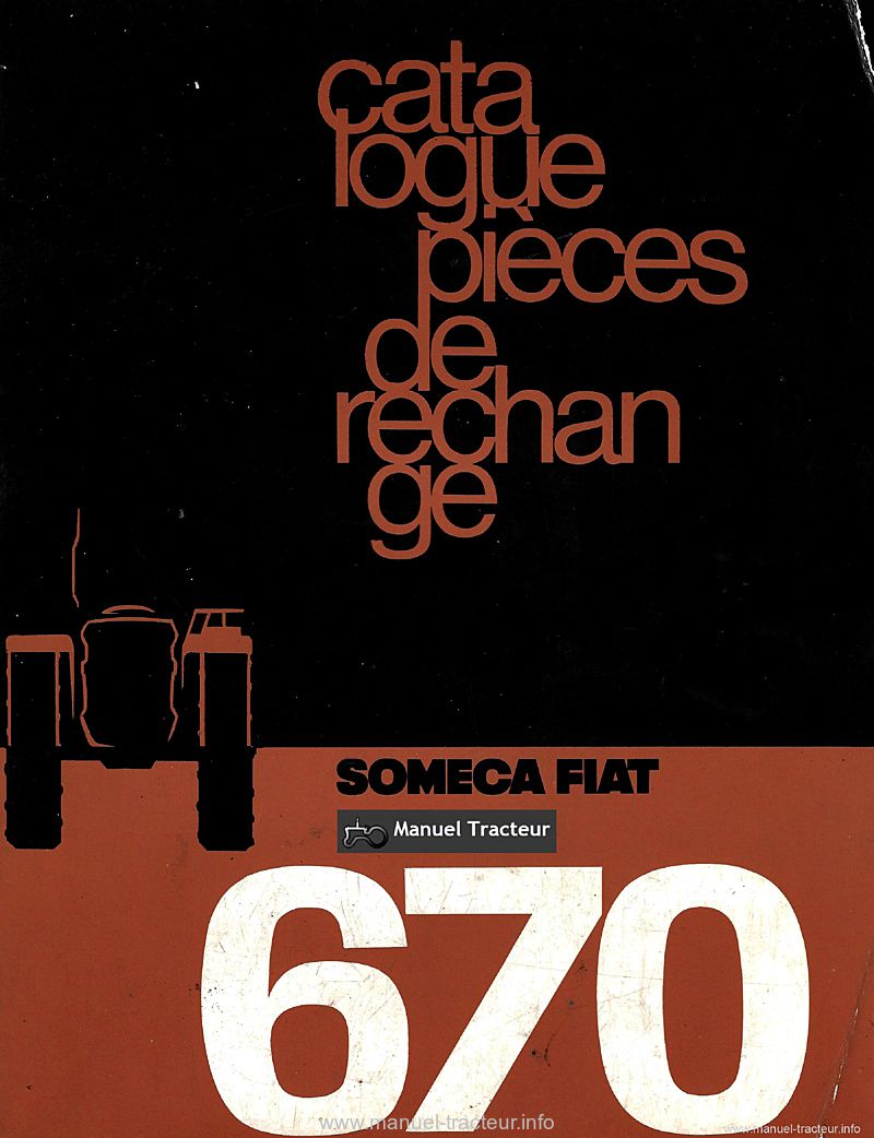 Première page du Catalogue pièces de rechange Someca 670