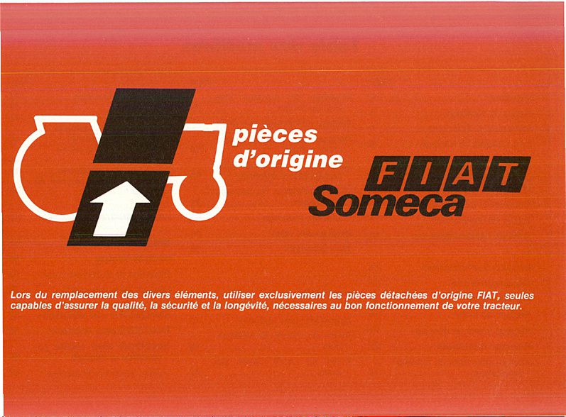 Cinquième page du Notice entretien FIAT SOMECA 1580 