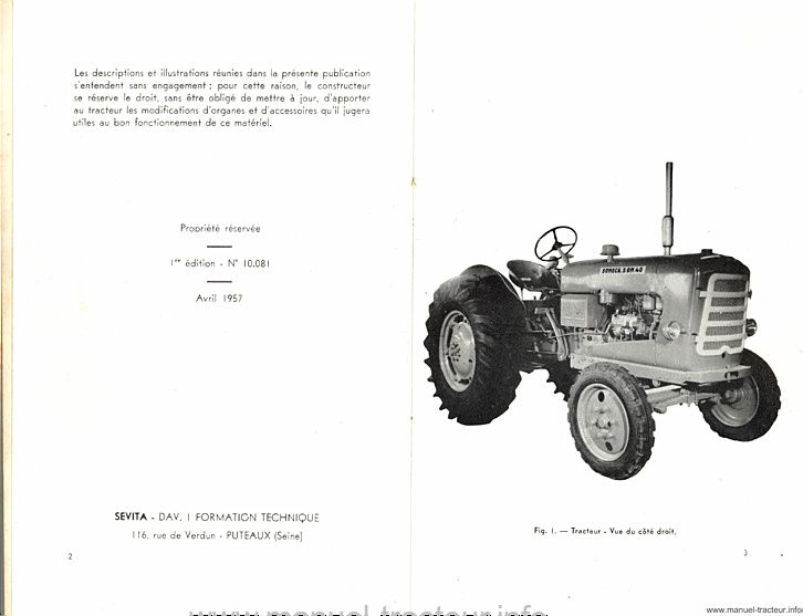 Troisième page du Guide entretien SOMECA 40