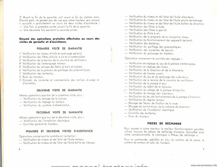 Cinquième page du Guide entretien SOMECA 40