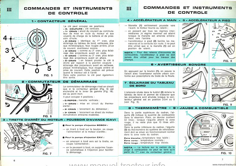 Cinquième page du Guide entretien SOMECA 500