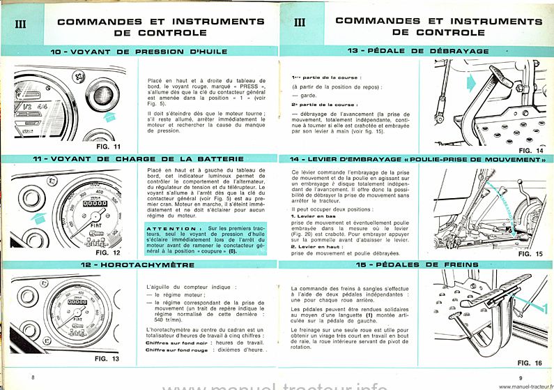 Sixième page du Guide entretien SOMECA 500