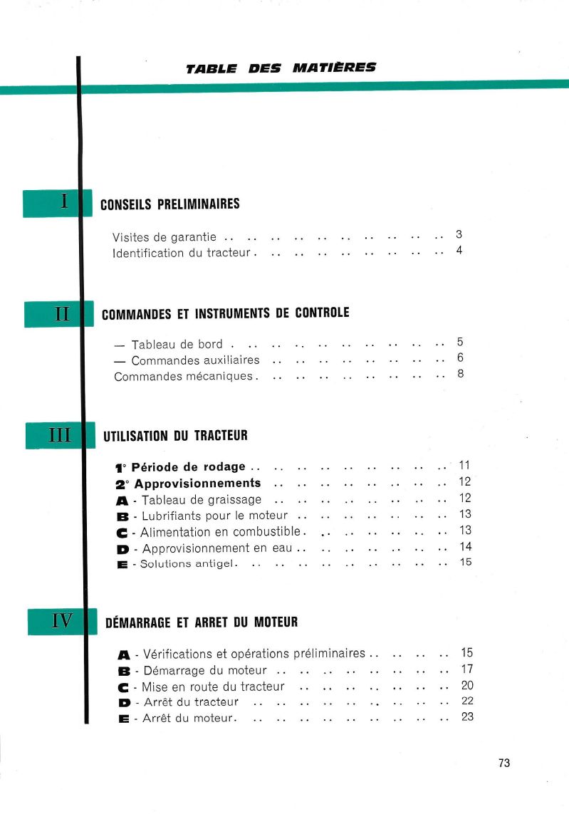 Deuxième page du Guide entretien Someca 612