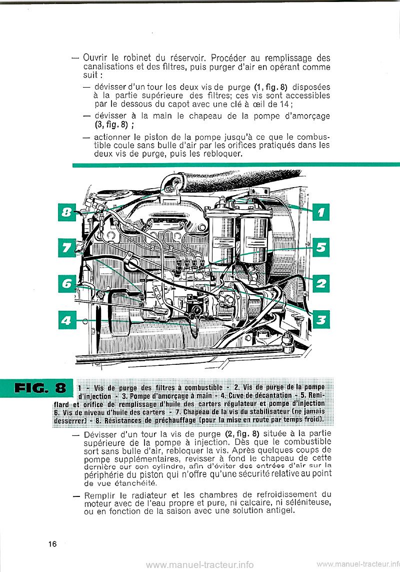 Sixième page du Guide entretien Someca 612