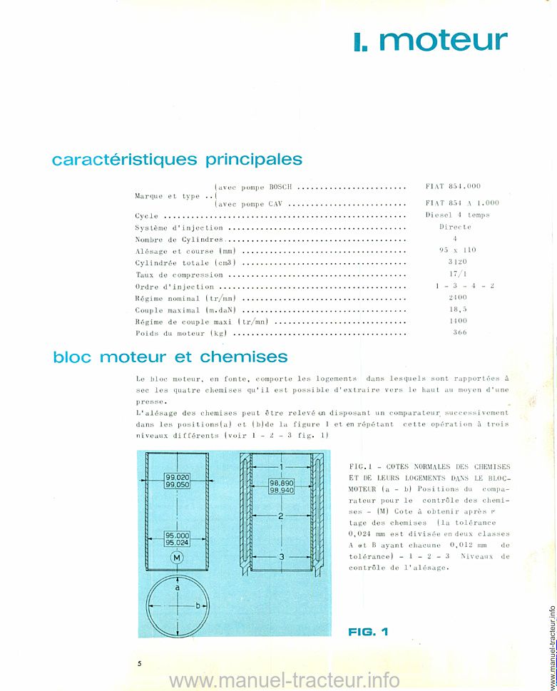 Sixième page du Guide intervention SOMECA FIAT 550