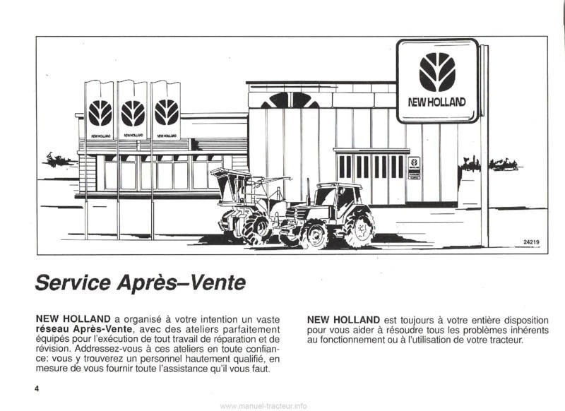Page 2 du manuel d'atelier - Manuel d'entretien et d'utilisation tracteurs Fiatagri New Holland 55-66S 60-66S 65-66S 70-66S 80-66S