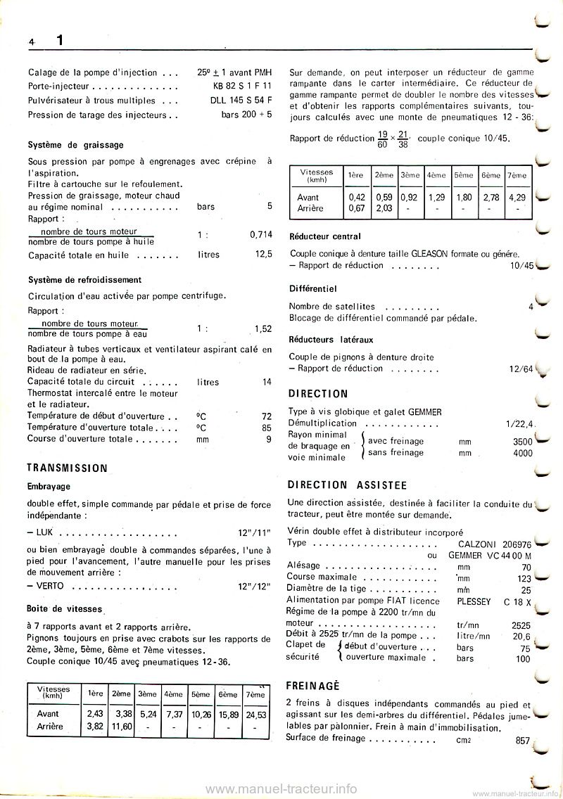 Cinquième page du Manuel réparation Someca 650 650TD