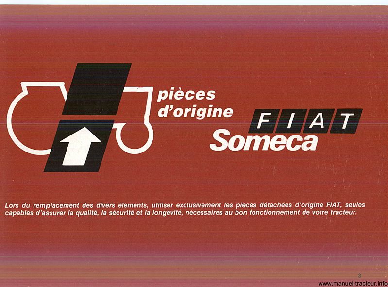 Cinquième page du Notice entretien FIAT SOMECA 1280 1280 DT