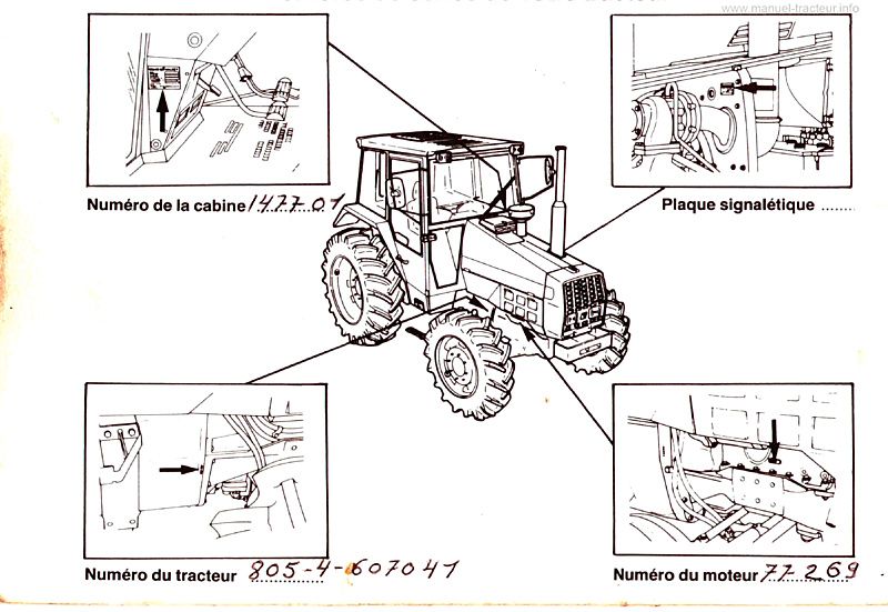 Deuxième page du Manuel conducteur tracteurs Valmet 505 605 655 705 805 905