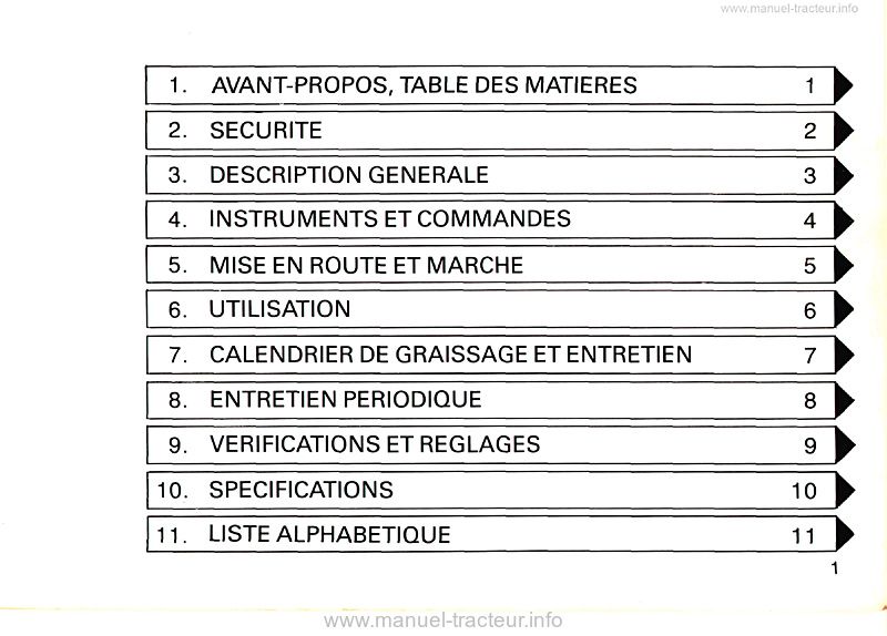 Troisième page du Manuel conducteur tracteurs Valmet 505 605 655 705 805 905