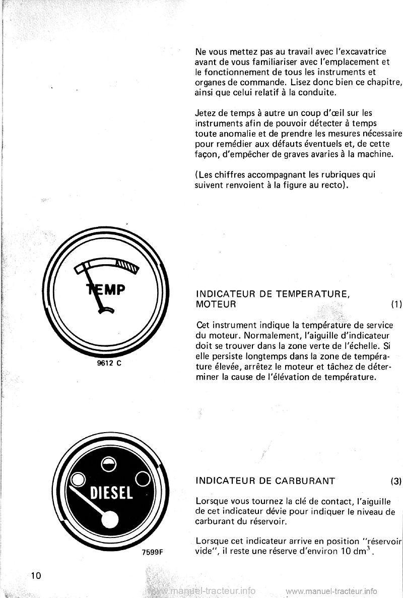 Sixième page du Manuel entretien VOLVO BM 616 B excavatrice