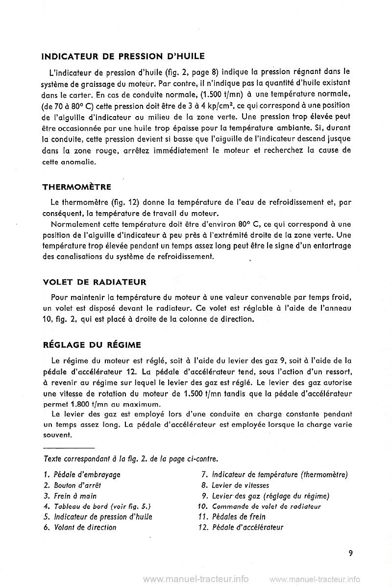 Cinquième page du Manuel instructions BM Volvo 470