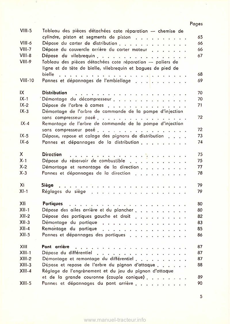 Quatrième page du Manuel réparation Zetor 2011 3011 4011