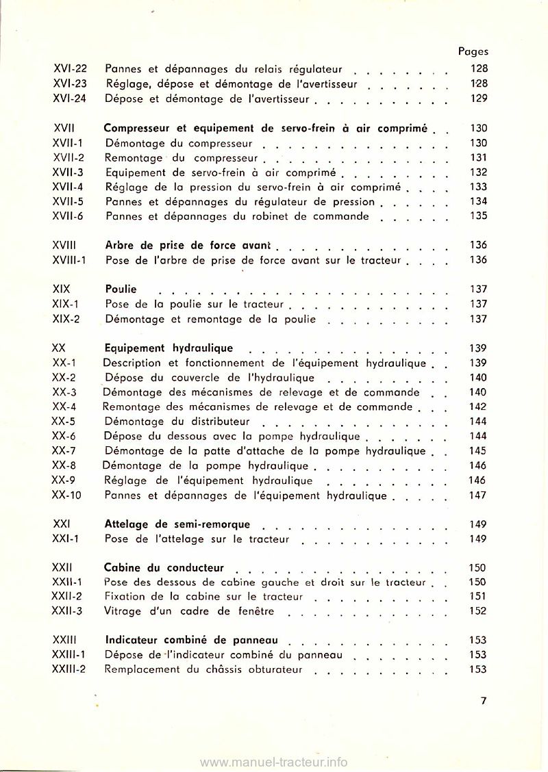 Sixième page du Manuel réparation Zetor 2011 3011 4011