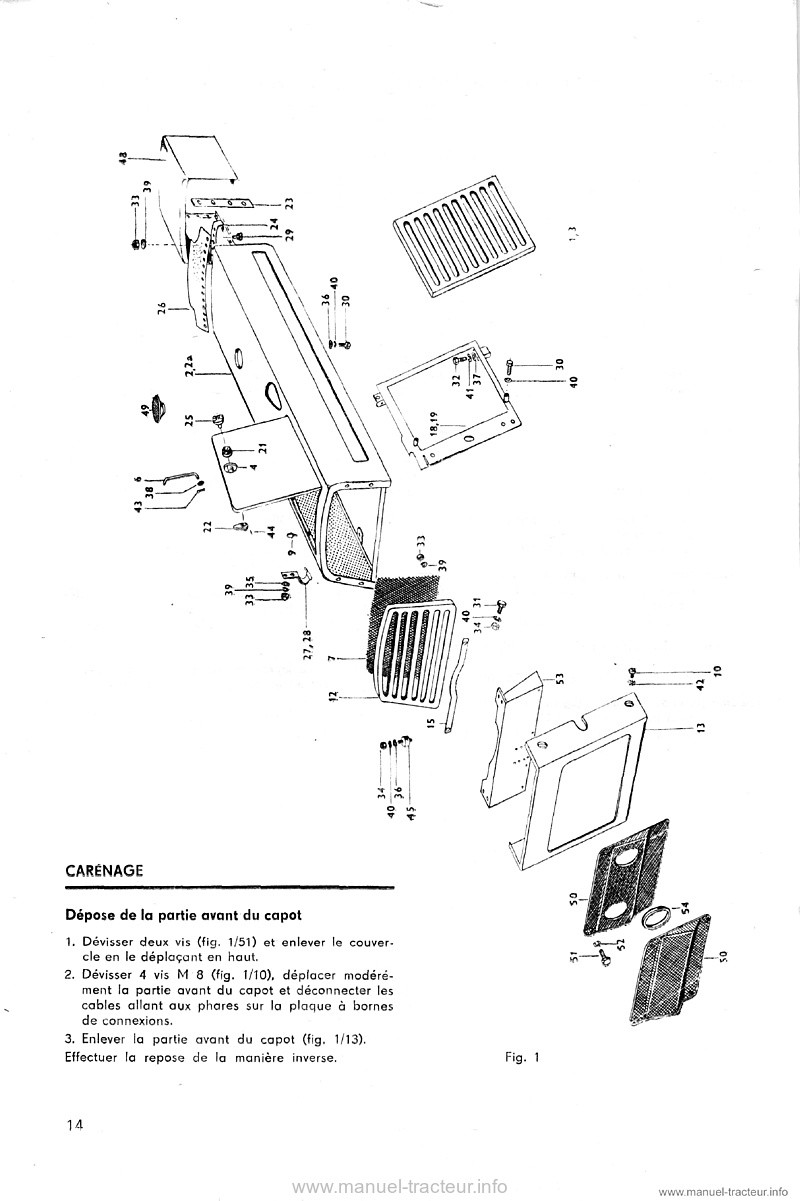 Sixième page du Manuel atelier Zetor 8011 8045 12011 12045 