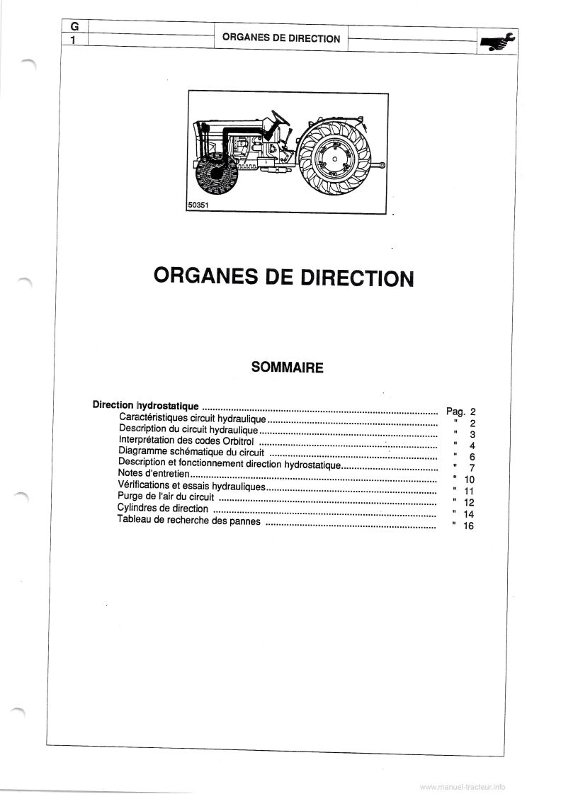 Huitième page du Manuel atelier Landini tracteurs 5560 6060 6560 7560 8560 F-L-V