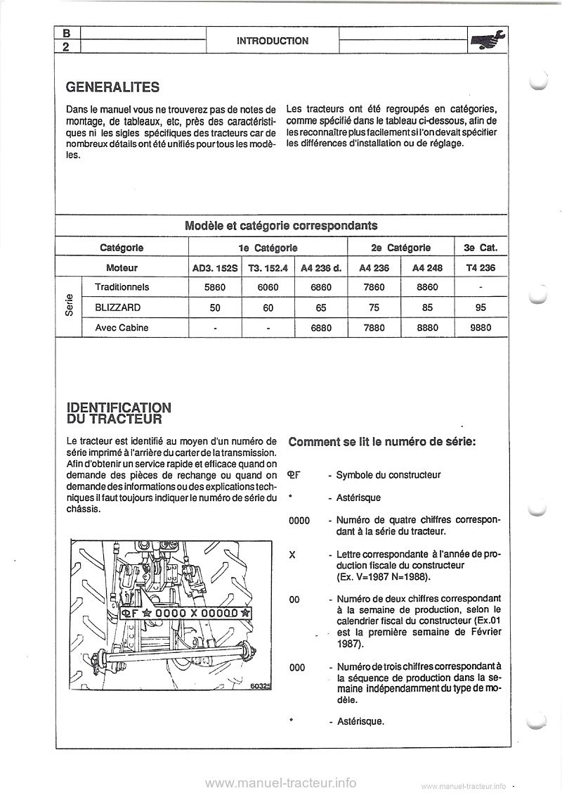 Cinquième page du Manuel Atelier tracteur LANDINI Blizzard 50 60 65 75 85 95 et 9080