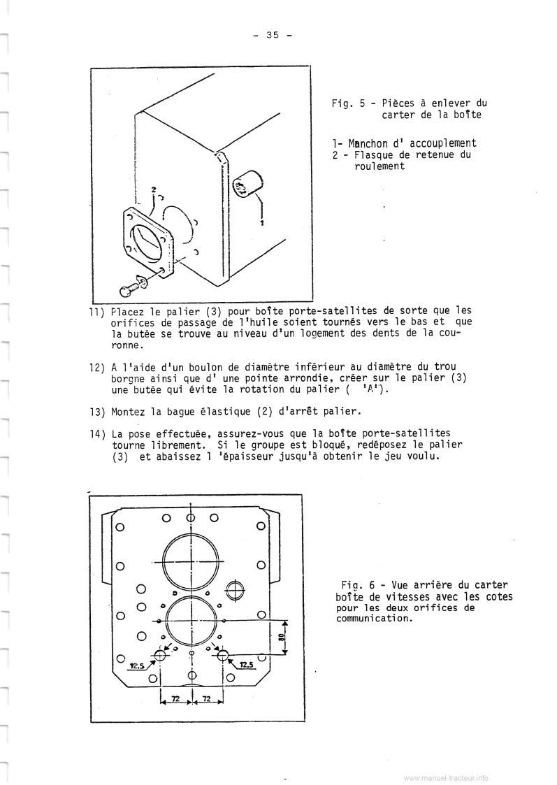 Septième page du Manuel d’entraînement tracteur Landini 10000 