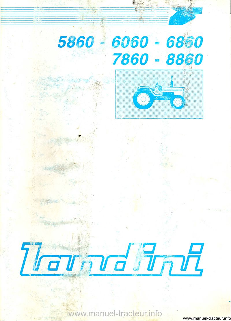 Première page du Notice entretien LANDINI 5860 6060 6860 7860 8860