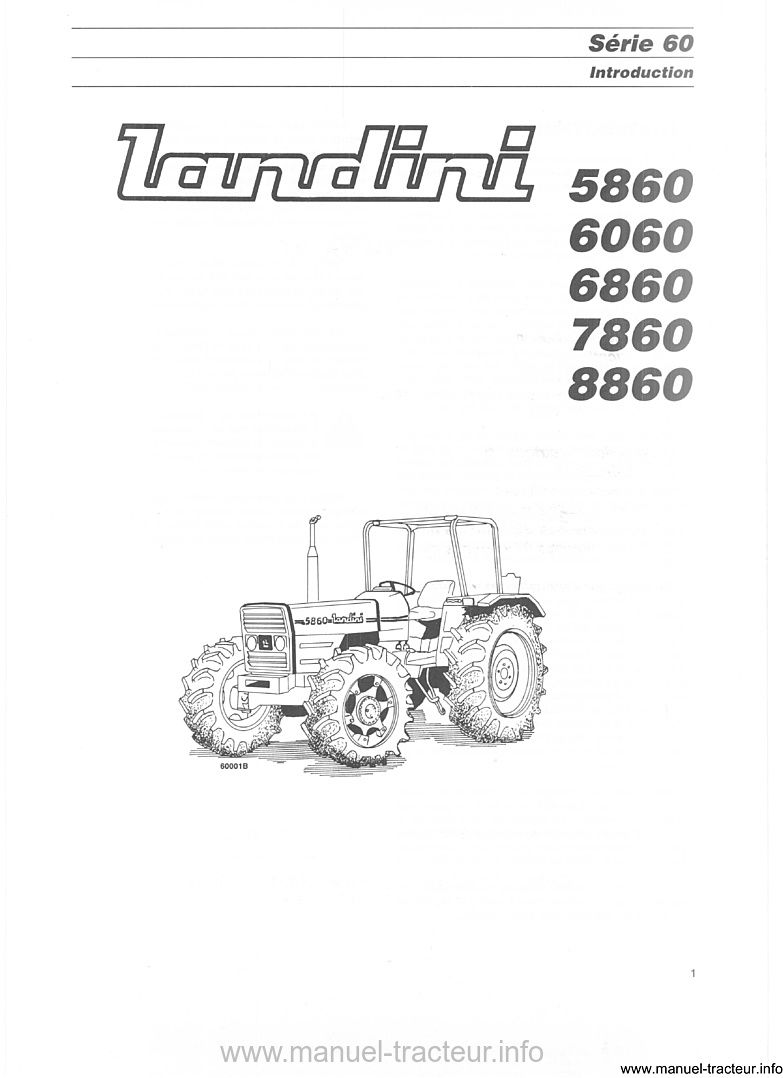 Troisième page du Notice entretien LANDINI 5860 6060 6860 7860 8860