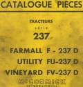 Catalogue pièces détachées tracteur ih 237