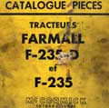 Catalogue de pièces de rechange tracteur farmall f-235-d