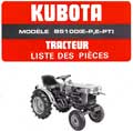 Catalogue de la liste des pièces de rechange Kubota B5100 (E-P E-PT) 