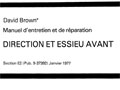 Manuel réparation direction et essieu avant tracteurs David Brown 885 990 995 996 1210 1212 1410 1412