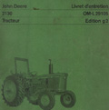 tracteur John Deere 2130 - livret d'entretien