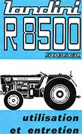 Revue technique et Livret entretien tracteur Landini R8500 spécial