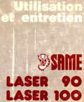 Livret utilisation et entretien Same Laser 90 100