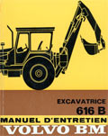 Manuel entretien VOLVO BM 616 B excavatrice