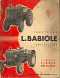 catalogue pièces détachées tracteur Babiole Super H HD et Multi-babi