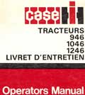 Livret d'entretien tracteur international case ih 946 1046 1246