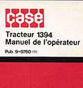 Manuel de l'opérateur tracteur Case 1394