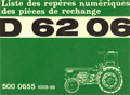 Liste pièces de rechange tracteur deutz 6206